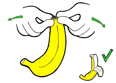 Comment éplucher une banane